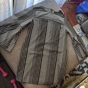 New York & Company Black and White Striped Dress